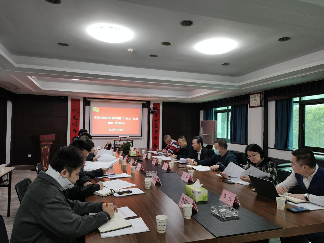 湖南糧油集團召開湖南農業集團“十四五”規劃糧油進出口板塊修編工作推進會