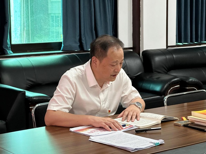 湖南糧油集團副董事長、總經理劉浩英到匯東國際講主題教育專題黨課